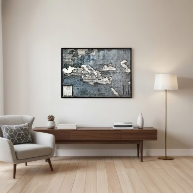 Դեկոր «Հռոմեական կայսրության քարտեզ» 57x81սմ