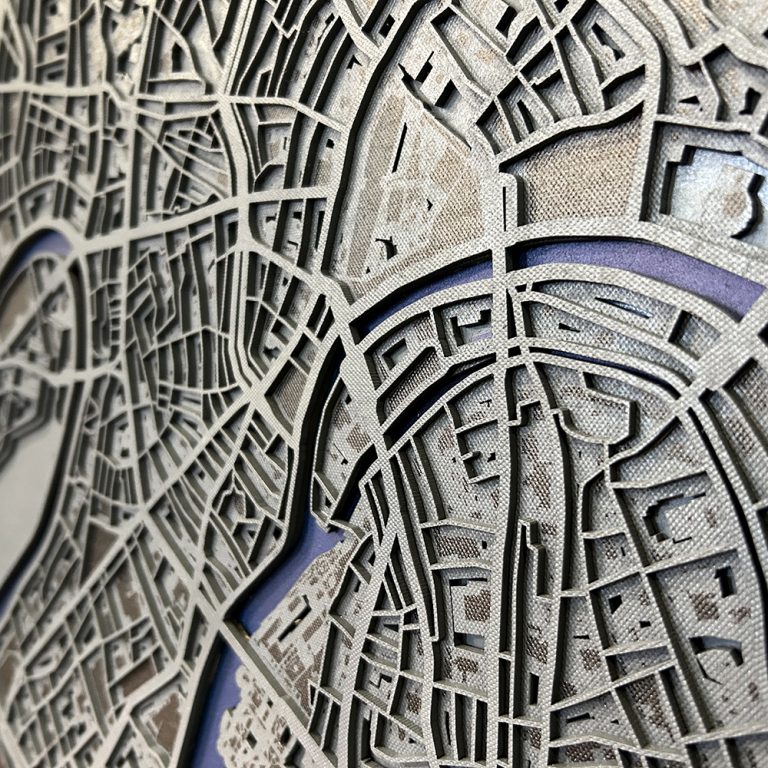 Դեկոր «Մոսկվայի Քարտեզ» 83x83սմ